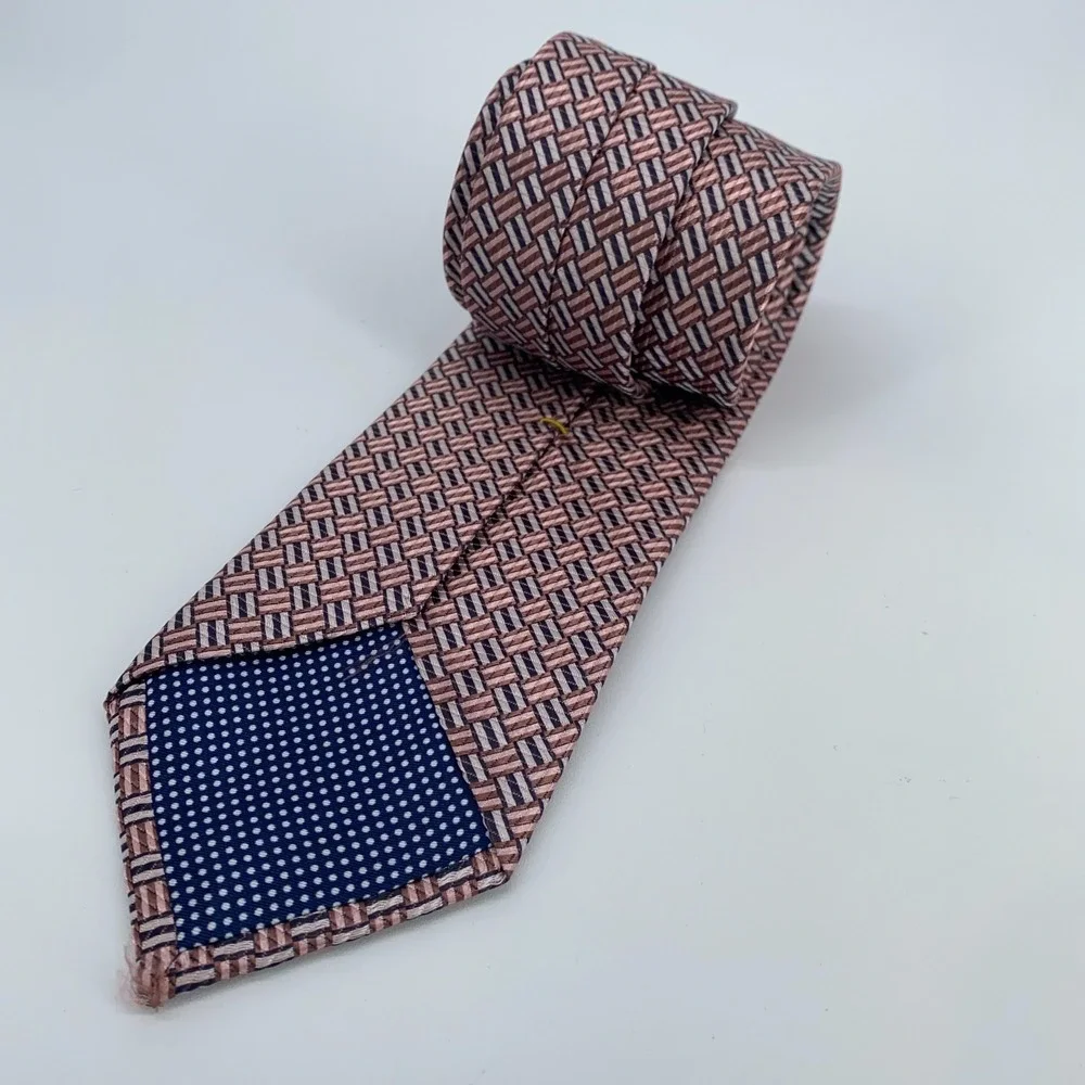 Eton Tie Men One Size Colorful Patterned Silk Classic Fit Necktie Italy Made NWT